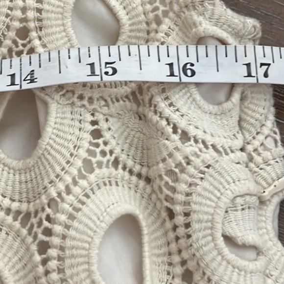 Rebecca Moses,Ivory Cotton,Circle Eyelet  Dress,Pockets,Lined,Classic,EUC Size S - Picture 12 of 14